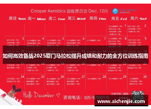 如何高效备战2025厦门马拉松提升成绩和耐力的全方位训练指南